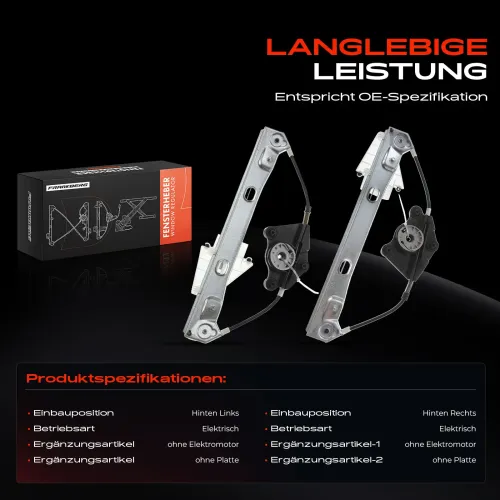Fensterheber Hinterachse beidseitig Frankberg 5481FB0070595 Bild Fensterheber Hinterachse beidseitig Frankberg 5481FB0070595