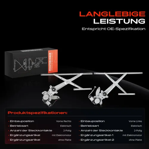 Fensterheber Vorderachse beidseitig Frankberg 5481FB0070662 Bild Fensterheber Vorderachse beidseitig Frankberg 5481FB0070662