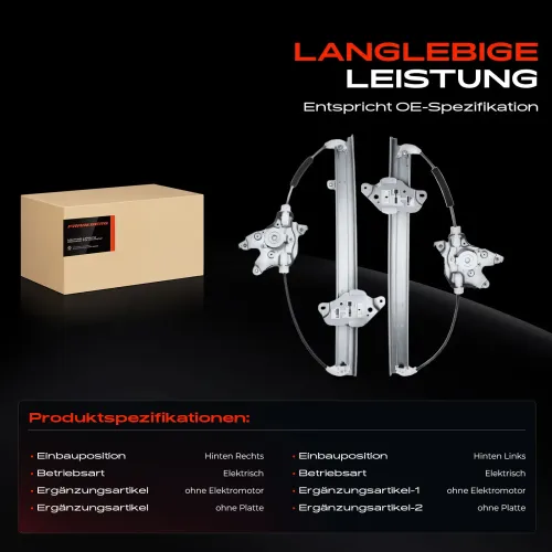 Fensterheber Hinterachse beidseitig Frankberg 5481FB0070876 Bild Fensterheber Hinterachse beidseitig Frankberg 5481FB0070876