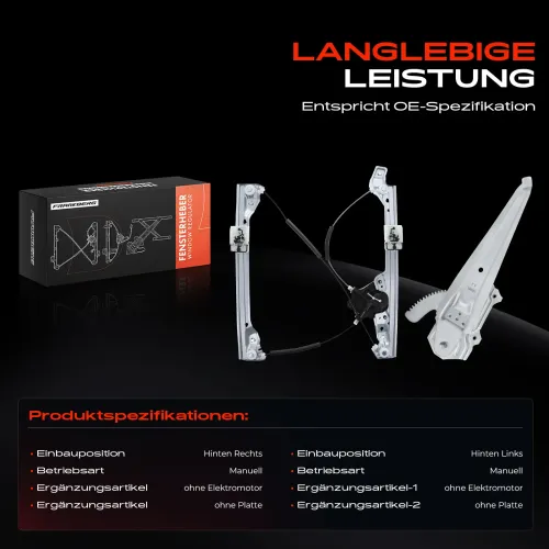 Fensterheber Hinterachse beidseitig Frankberg 5481FB0070877 Bild Fensterheber Hinterachse beidseitig Frankberg 5481FB0070877