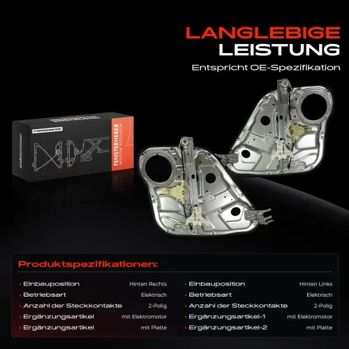 Fensterheber Hinterachse beidseitig Frankberg 5481FB0070882 Bild Fensterheber Hinterachse beidseitig Frankberg 5481FB0070882