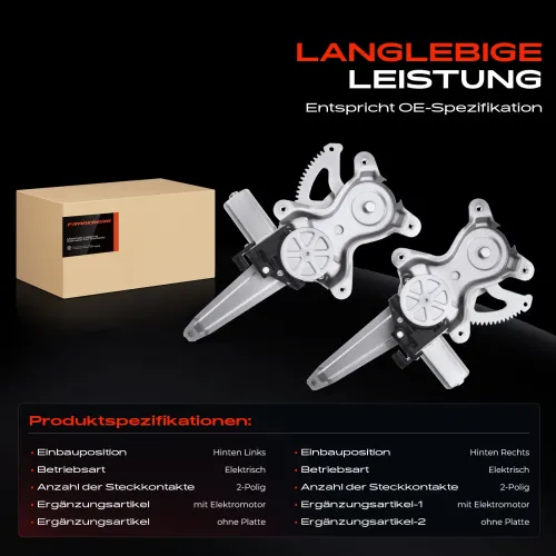 Fensterheber Hinterachse beidseitig Frankberg 5481FB0070883 Bild Fensterheber Hinterachse beidseitig Frankberg 5481FB0070883