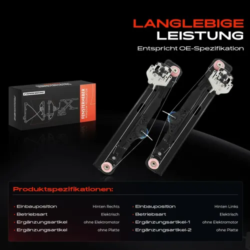 Fensterheber Hinterachse beidseitig Frankberg 5481FB0070923 Bild Fensterheber Hinterachse beidseitig Frankberg 5481FB0070923