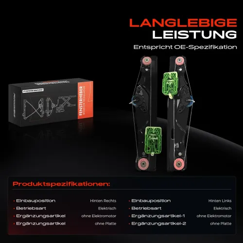 Fensterheber Hinterachse beidseitig Frankberg 5481FB0070924 Bild Fensterheber Hinterachse beidseitig Frankberg 5481FB0070924