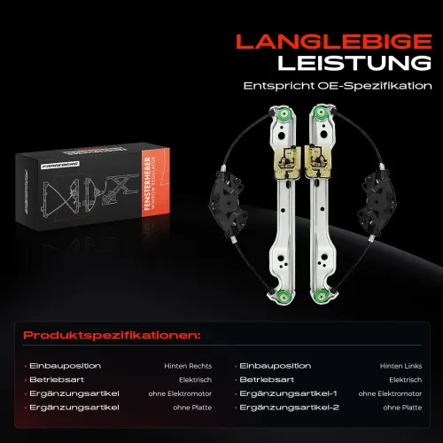 Fensterheber Hinterachse beidseitig Frankberg 5481FB0070931 Bild Fensterheber Hinterachse beidseitig Frankberg 5481FB0070931
