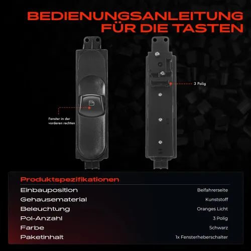 Schalter, Fensterheber Frankberg 5481FB0071030 Bild Schalter, Fensterheber Frankberg 5481FB0071030