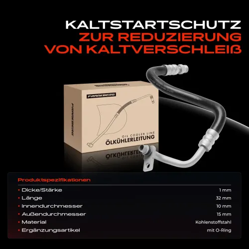 Schlauch, Getriebeölkühler Frankberg 5481FB0073923 Bild Schlauch, Getriebeölkühler Frankberg 5481FB0073923