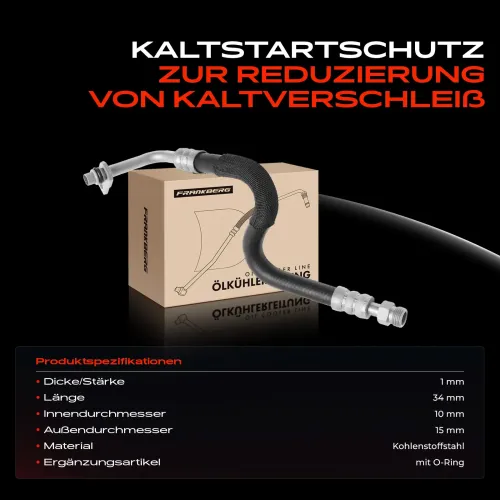 Schlauch, Getriebeölkühler Frankberg 5481FB0073924 Bild Schlauch, Getriebeölkühler Frankberg 5481FB0073924