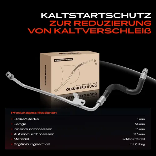 Schlauch, Getriebeölkühler Frankberg 5481FB0073925 Bild Schlauch, Getriebeölkühler Frankberg 5481FB0073925