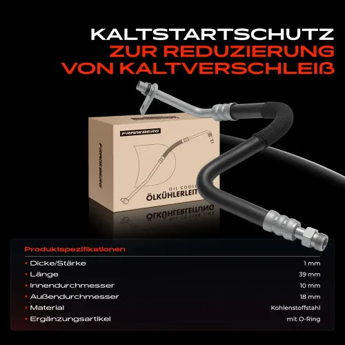 Schlauch, Getriebeölkühler Frankberg 5481FB0073926 Bild Schlauch, Getriebeölkühler Frankberg 5481FB0073926