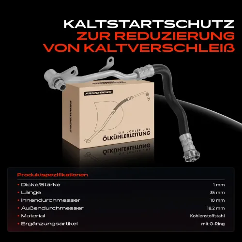 Schlauch, Getriebeölkühler Frankberg 5481FB0073927 Bild Schlauch, Getriebeölkühler Frankberg 5481FB0073927