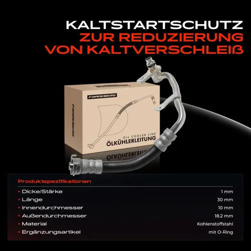 Schlauch, Getriebeölkühler Frankberg 5481FB0073928 Bild Schlauch, Getriebeölkühler Frankberg 5481FB0073928