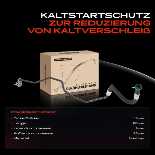 Schlauch, Getriebeölkühler Frankberg 5481FB0073931 Bild Schlauch, Getriebeölkühler Frankberg 5481FB0073931