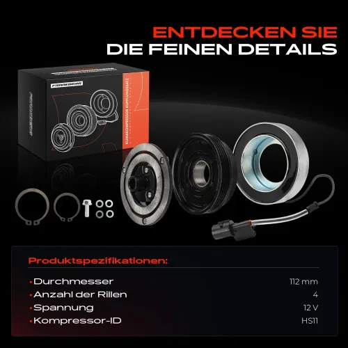 Magnetkupplung, Klimakompressor Frankberg 5481FB0074020 Bild Magnetkupplung, Klimakompressor Frankberg 5481FB0074020