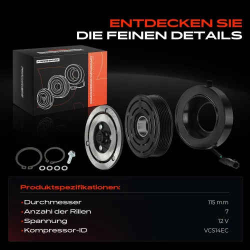 Magnetkupplung, Klimakompressor Frankberg 5481FB0074027 Bild Magnetkupplung, Klimakompressor Frankberg 5481FB0074027