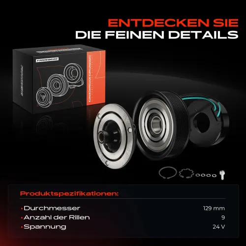 Magnetkupplung, Klimakompressor Frankberg 5481FB0074655 Bild Magnetkupplung, Klimakompressor Frankberg 5481FB0074655