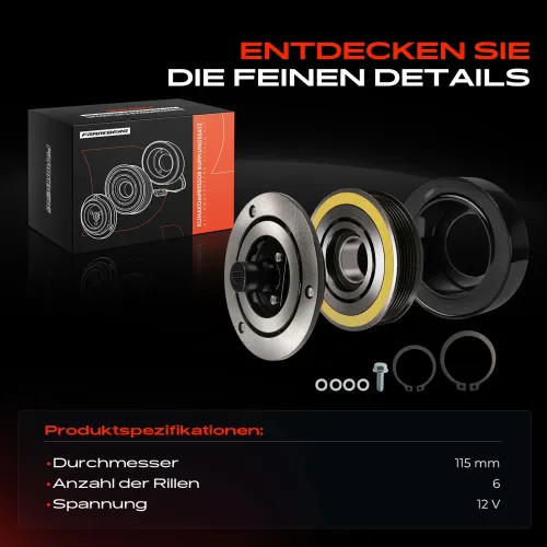 Magnetkupplung, Klimakompressor Frankberg 5481FB0074659 Bild Magnetkupplung, Klimakompressor Frankberg 5481FB0074659