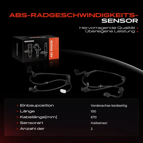 Sensor, Raddrehzahl Frankberg 5481FB0076222 Bild Sensor, Raddrehzahl Frankberg 5481FB0076222