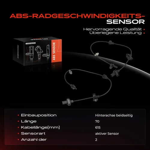 Sensor, Raddrehzahl Frankberg 5481FB0076299 Bild Sensor, Raddrehzahl Frankberg 5481FB0076299