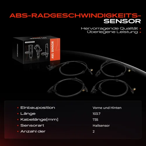 Sensor, Raddrehzahl Frankberg 5481FB0076304 Bild Sensor, Raddrehzahl Frankberg 5481FB0076304