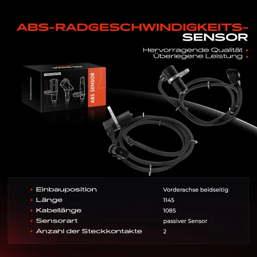 Sensor, Raddrehzahl Frankberg 5481FB0076456 Bild Sensor, Raddrehzahl Frankberg 5481FB0076456