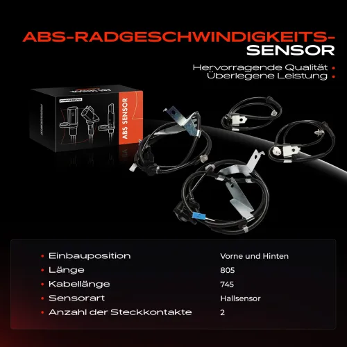 Sensor, Raddrehzahl Frankberg 5481FB0076485 Bild Sensor, Raddrehzahl Frankberg 5481FB0076485