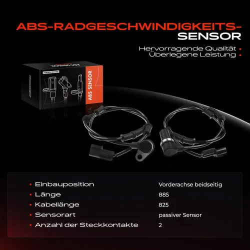 Sensor, Raddrehzahl Frankberg 5481FB0076548 Bild Sensor, Raddrehzahl Frankberg 5481FB0076548