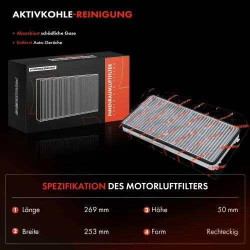 Filter, Innenraumluft Frankberg 5481FB0076621 Bild Filter, Innenraumluft Frankberg 5481FB0076621