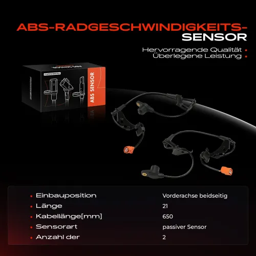 Sensor, Raddrehzahl Frankberg 5481FB0076644 Bild Sensor, Raddrehzahl Frankberg 5481FB0076644