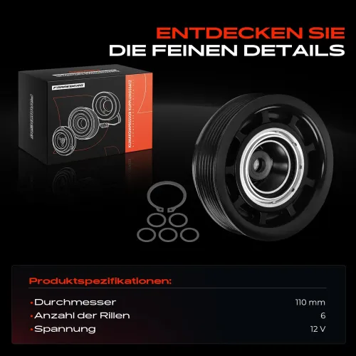 Magnetkupplung, Klimakompressor Frankberg 5481FB0076829 Bild Magnetkupplung, Klimakompressor Frankberg 5481FB0076829