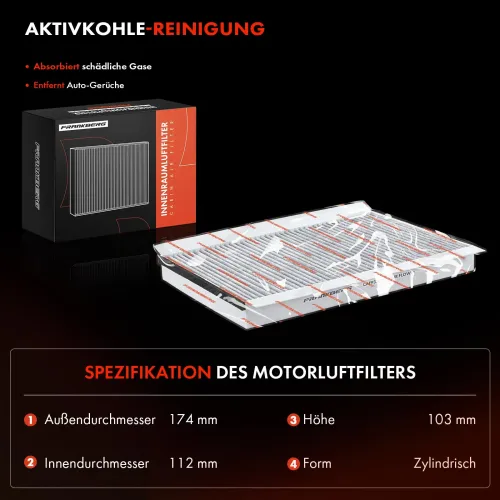 Filter, Innenraumluft Frankberg 5481FB0076860 Bild Filter, Innenraumluft Frankberg 5481FB0076860