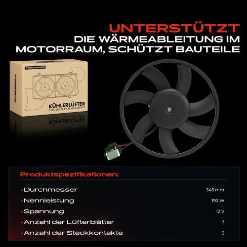 Lüfter, Motorkühlung Frankberg 5481FB0076924 Bild Lüfter, Motorkühlung Frankberg 5481FB0076924