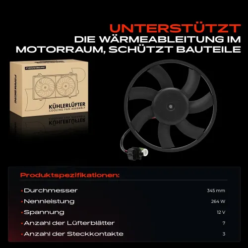 Lüfter, Motorkühlung Frankberg 5481FB0076974 Bild Lüfter, Motorkühlung Frankberg 5481FB0076974