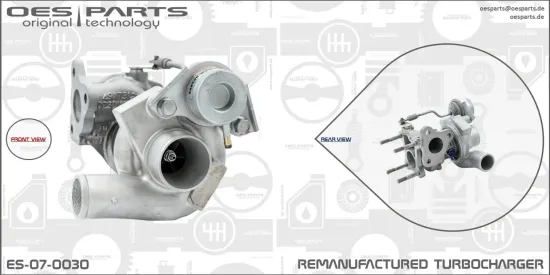 Lader, Aufladung OES PARTS ES-07-0030 Bild Lader, Aufladung OES PARTS ES-07-0030