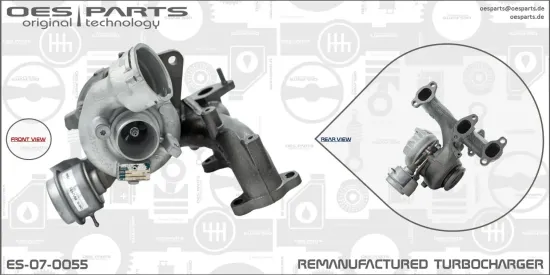 Lader, Aufladung OES PARTS ES-07-0055 Bild Lader, Aufladung OES PARTS ES-07-0055