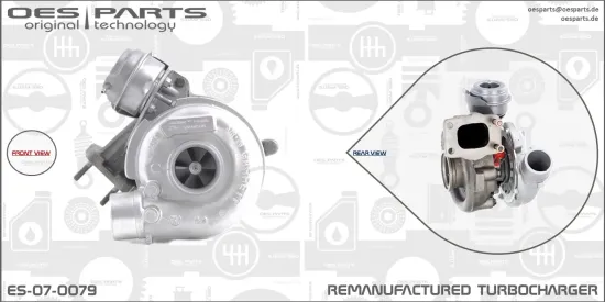 Lader, Aufladung OES PARTS ES-07-0079 Bild Lader, Aufladung OES PARTS ES-07-0079