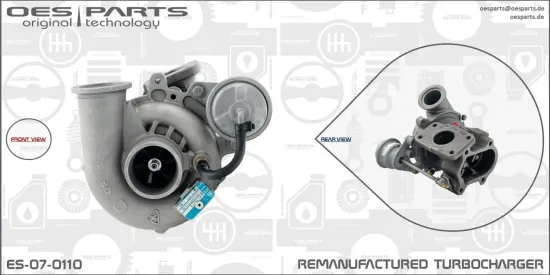 Lader, Aufladung OES PARTS ES-07-0110 Bild Lader, Aufladung OES PARTS ES-07-0110