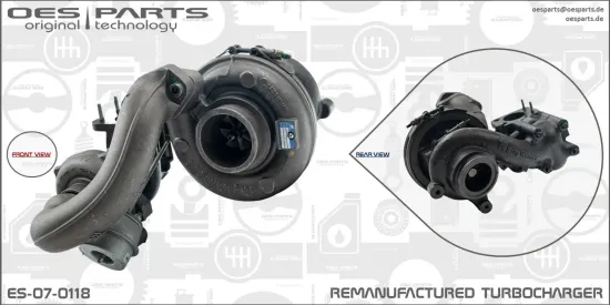 Lader, Aufladung OES PARTS ES-07-0118 Bild Lader, Aufladung OES PARTS ES-07-0118