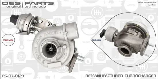 Lader, Aufladung OES PARTS ES-07-0123 Bild Lader, Aufladung OES PARTS ES-07-0123