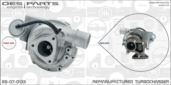 Lader, Aufladung OES PARTS ES-07-0133 Bild Lader, Aufladung OES PARTS ES-07-0133