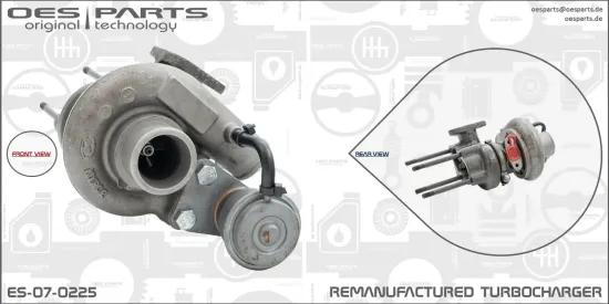 Lader, Aufladung OES PARTS ES-07-0225 Bild Lader, Aufladung OES PARTS ES-07-0225