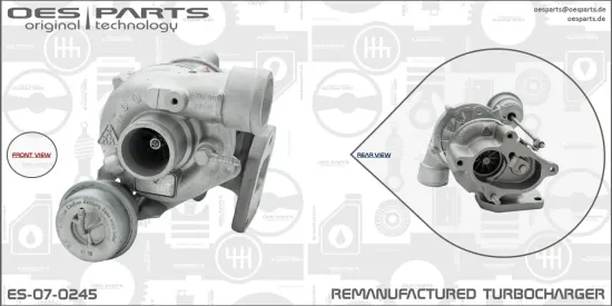 Lader, Aufladung OES PARTS ES-07-0245 Bild Lader, Aufladung OES PARTS ES-07-0245