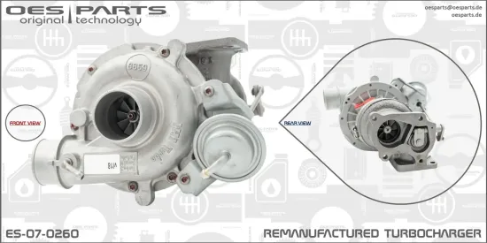 Lader, Aufladung OES PARTS ES-07-0260 Bild Lader, Aufladung OES PARTS ES-07-0260