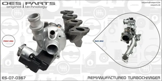 Lader, Aufladung OES PARTS ES-07-0367 Bild Lader, Aufladung OES PARTS ES-07-0367