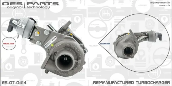 Lader, Aufladung OES PARTS ES-07-0414 Bild Lader, Aufladung OES PARTS ES-07-0414