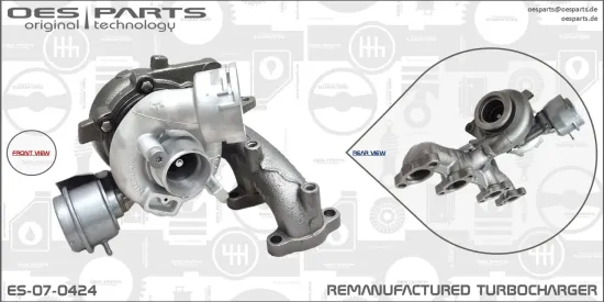 Lader, Aufladung OES PARTS ES-07-0424 Bild Lader, Aufladung OES PARTS ES-07-0424