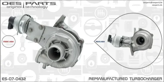 Lader, Aufladung OES PARTS ES-07-0432 Bild Lader, Aufladung OES PARTS ES-07-0432