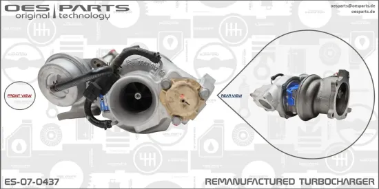 Lader, Aufladung OES PARTS ES-07-0437 Bild Lader, Aufladung OES PARTS ES-07-0437