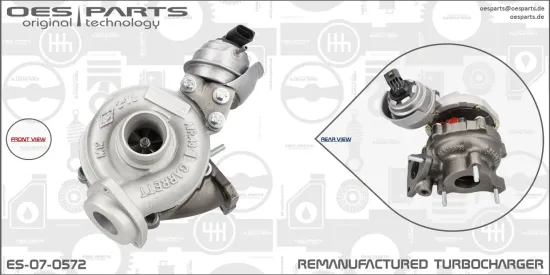 Lader, Aufladung OES PARTS ES-07-0572 Bild Lader, Aufladung OES PARTS ES-07-0572