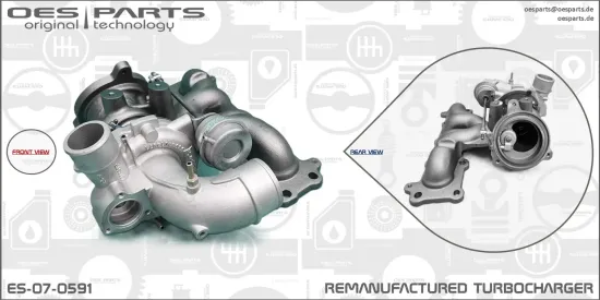 Lader, Aufladung OES PARTS ES-07-0591 Bild Lader, Aufladung OES PARTS ES-07-0591